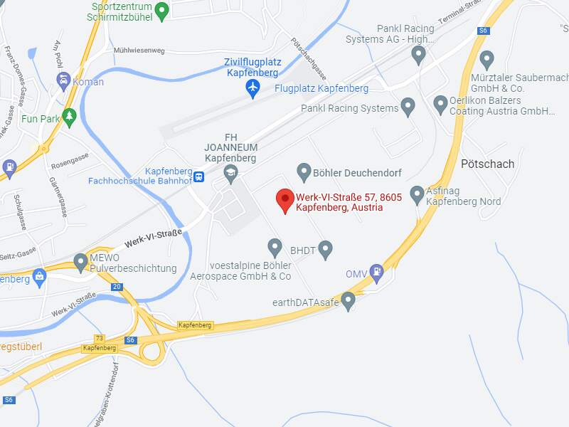 A google maps screenshot showcasing the address