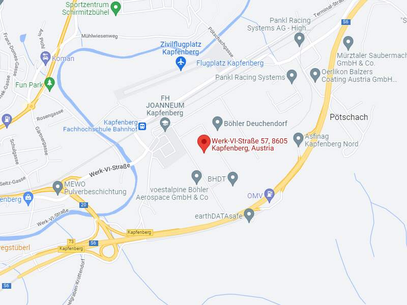 A google maps screenshot showcasing the address