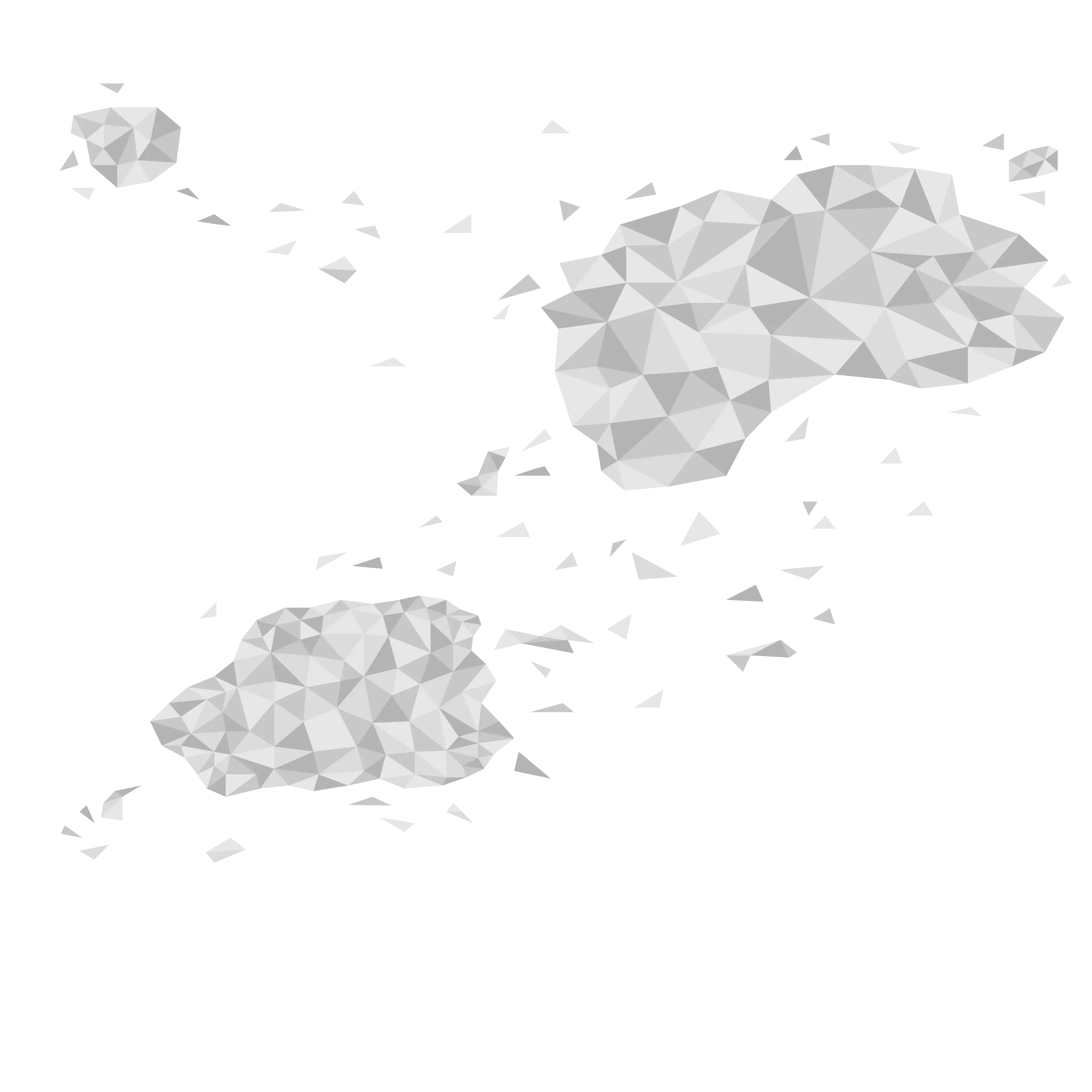 Barely visible polygons background